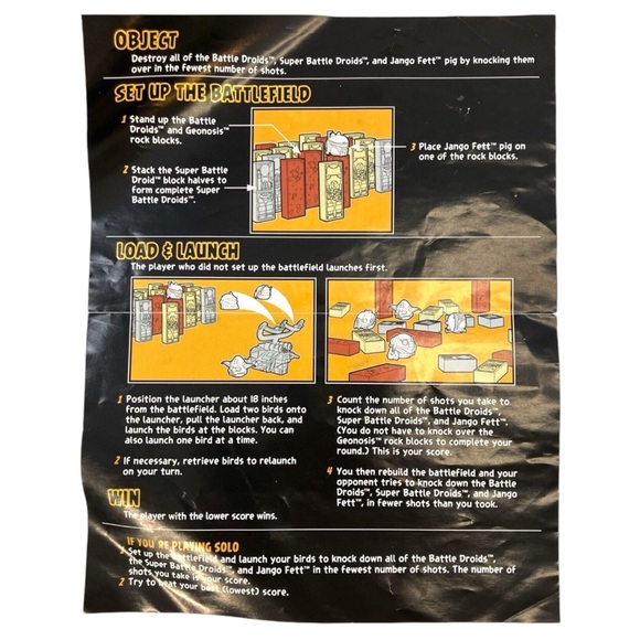 Angry Birds Star Wars Jenga Jedi Battle Game (IOB Complete With All Game Pieces) - Picture 12 of 12